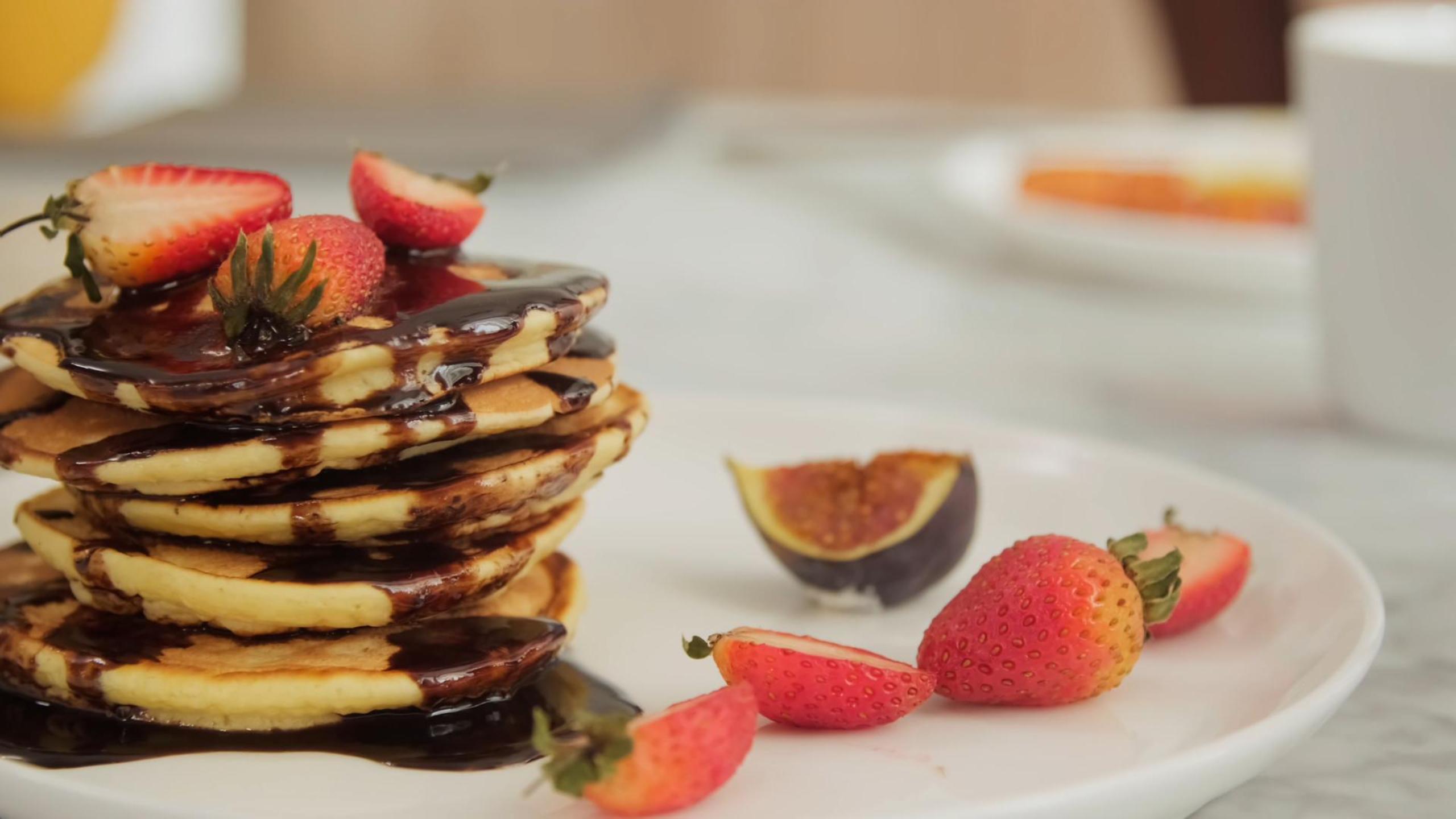 Strawberry Chocolate Pancakes